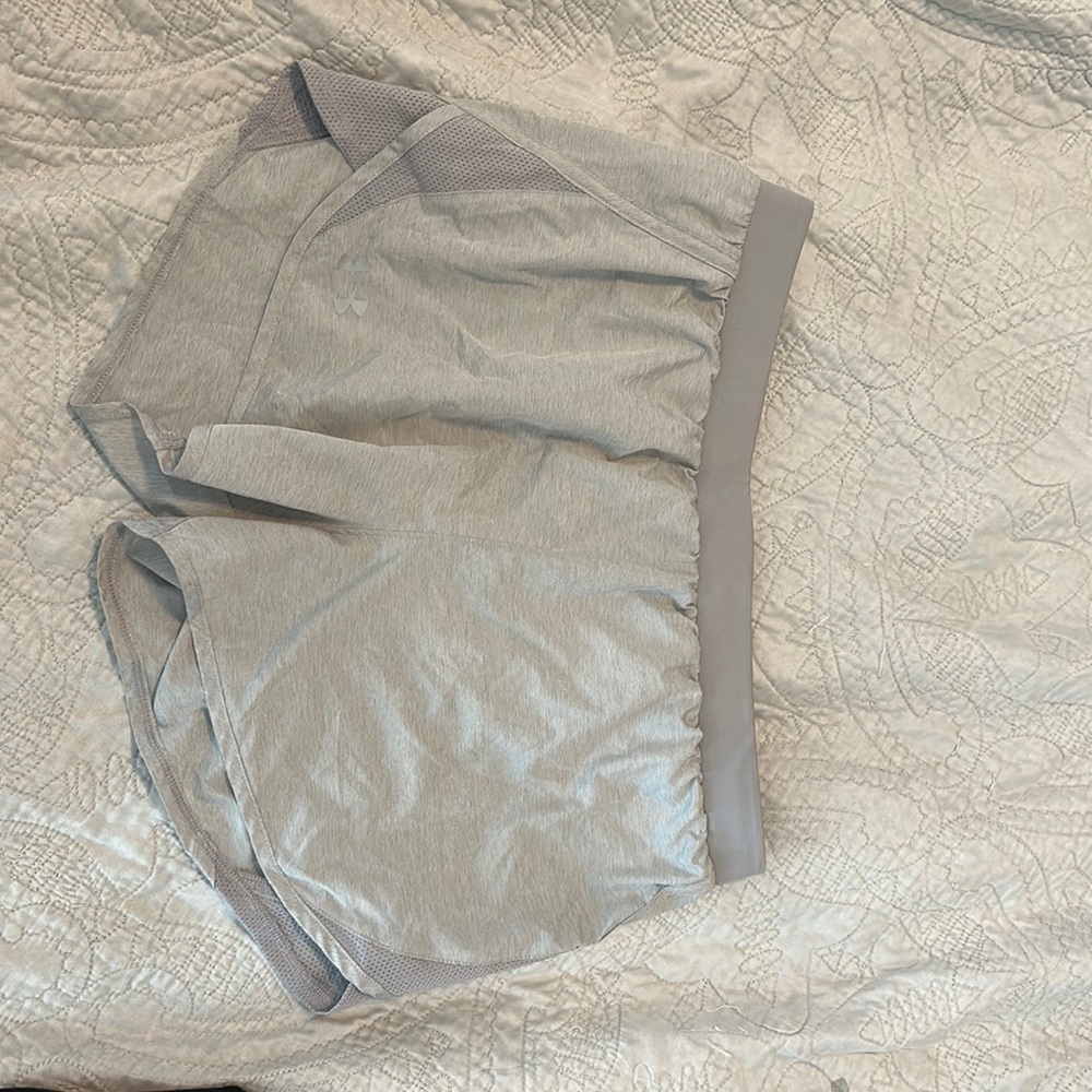Grey athletic shorts